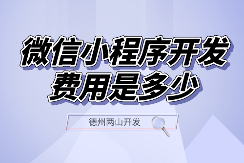 微信小程序開發(fā)費(fèi)用是多少？(圖1)